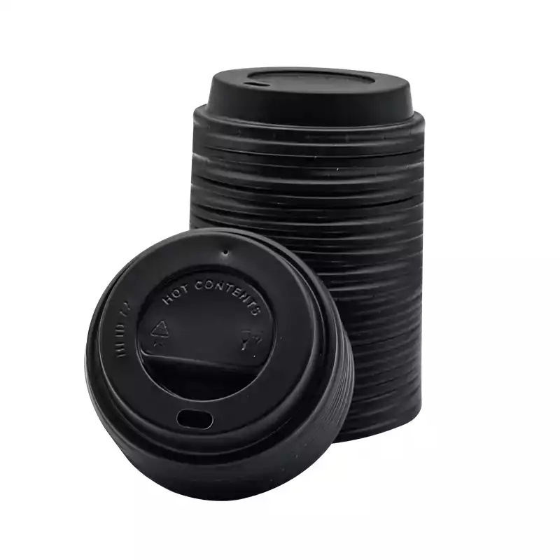 Karton Bardak Kapağı Siyah 7 oz Sıcak 2000 Li - AKKA