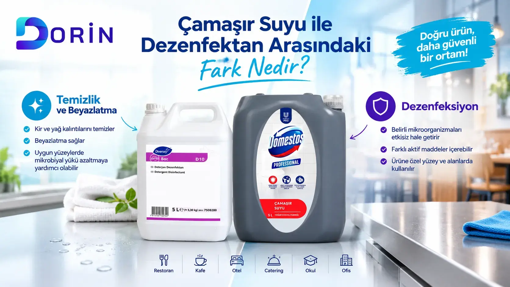 Çamaşır Suyu ile Dezenfektan Arasındaki Fark Nedir?
