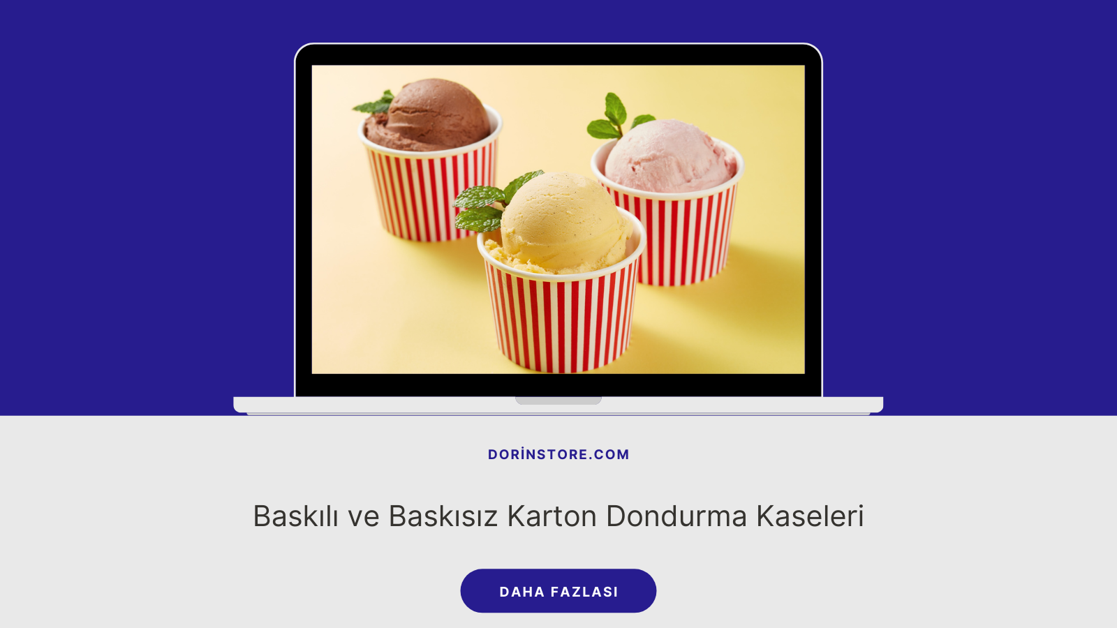 Baskılı ve Baskısız Karton Dondurma Kaseleri