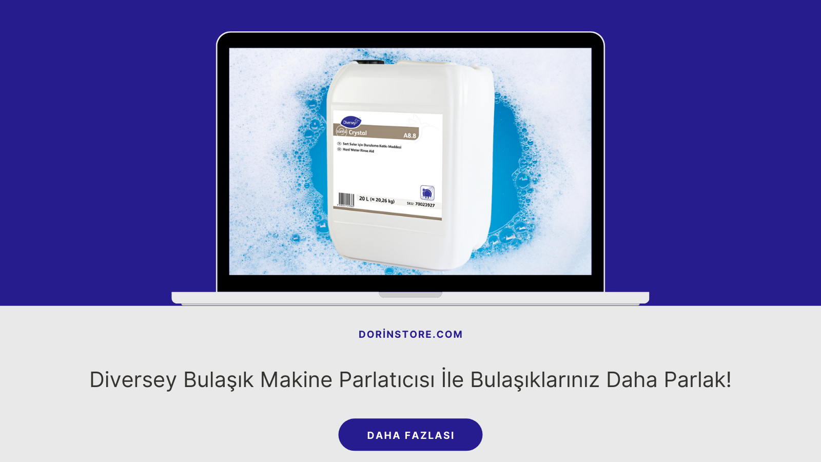 Diversey Bulaşık Makine Parlatıcısı İle Bulaşıklarınız Daha Parlak!