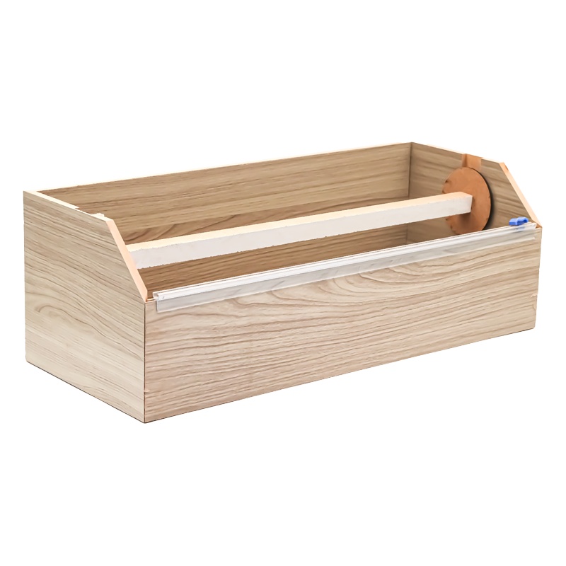 Ahşap Streç Film Folyo Kutusu Kayar Bıçaklı 45x1500 Cm Film Kesme Kutusu - DORİN SARF