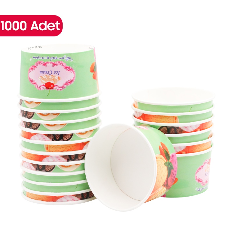 Akka 100 cc Karton Dondurma Kasesi 1000 Adet - AKKA