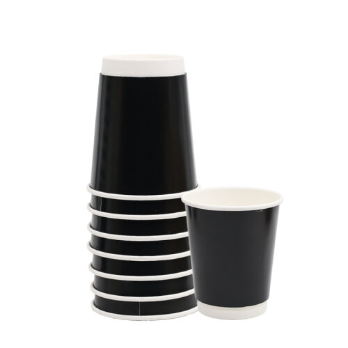 Akka Double Wall Karton Bardak 8 Oz Siyah 1000 Li - 4