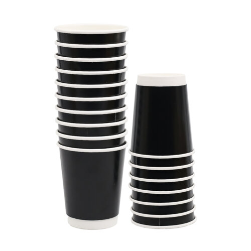 Akka Double Wall Karton Bardak 8 Oz Siyah 1000 Li - AKKA