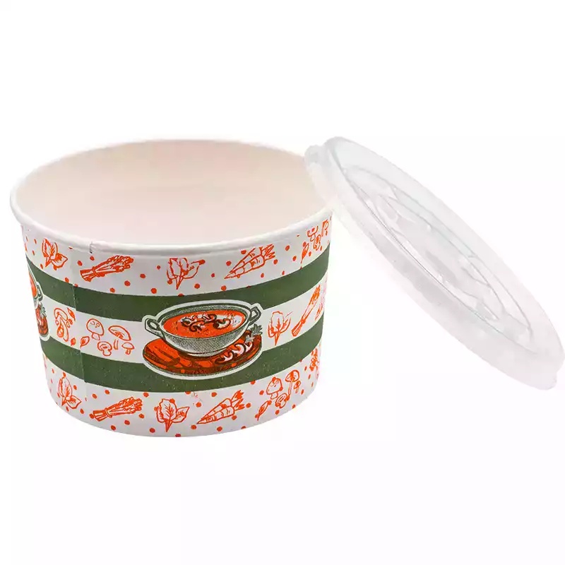 Akka Karton Çorba Kasesi ve Kapağı 500lü Set - AKKA