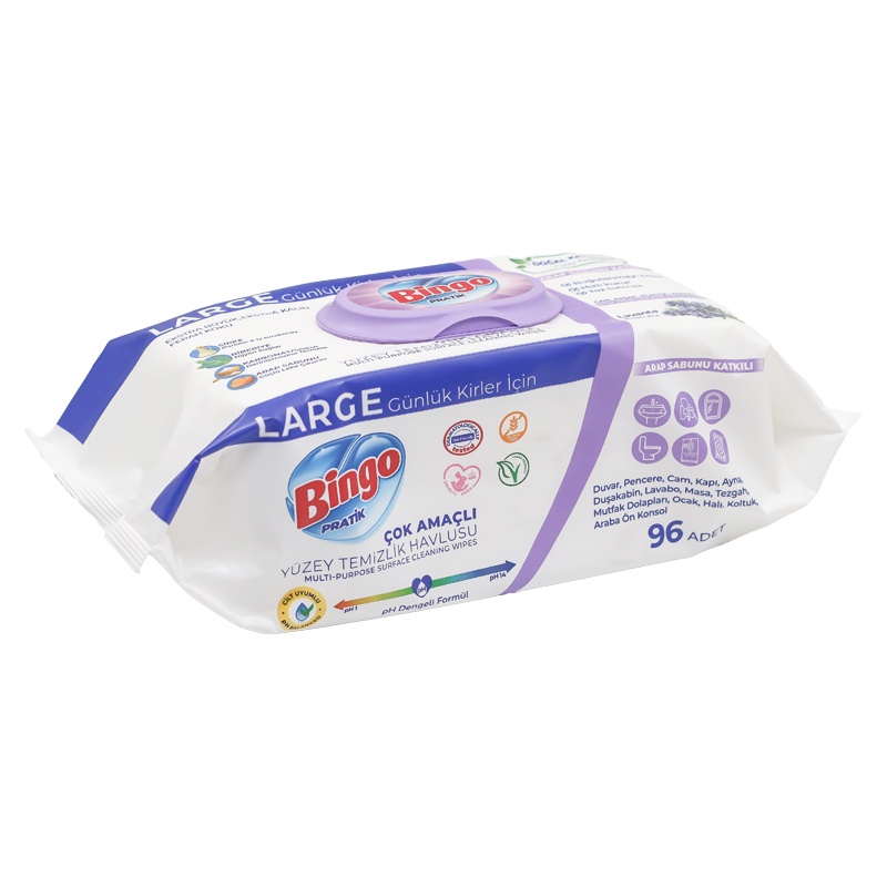 Bingo Pratik Large Yüzey Temizlik Havlusu Lavanta 96 Lı - 4