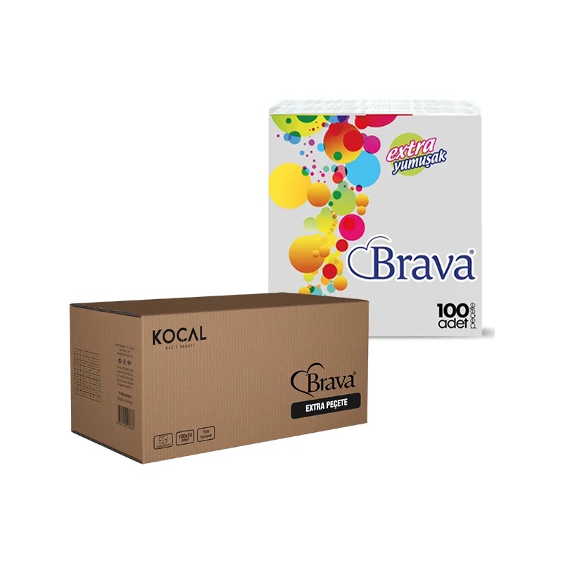 Brava Extra Peçete 100 Lü 24 Paket 30x30 Cm Koçal - KOÇAL