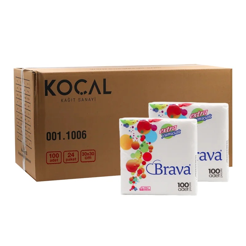 Brava Extra Peçete 100 Lü 24 Paket 30x30 Cm Koçal - KOÇAL (1)