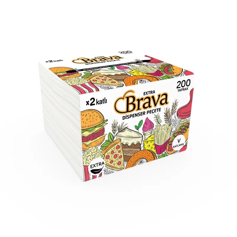 Brava Yeni Nesil Dispenser Peçete 200 Lü 18 Paket Koçal 18x200 - KOÇAL