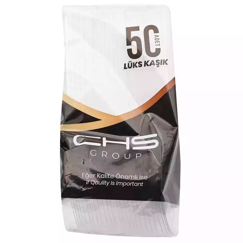 Chs Lüx Şeffaf Plastik Kaşık 50'li - CHS
