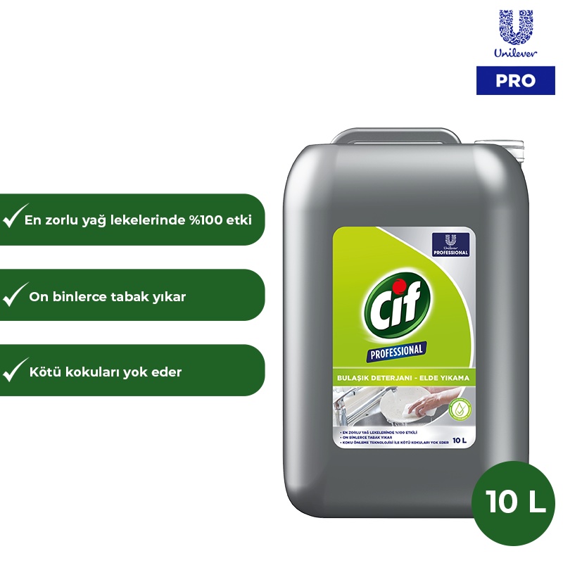 Cif Professional Bulaşık Deterjanı Elde Yıkama 10 L - CİF