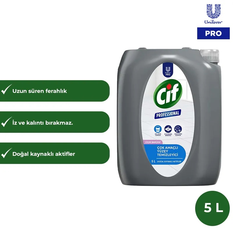 Cif Professional Çok Amaçlı Yüzey Temizleyici 5L - 5Kg U-Pro - 1