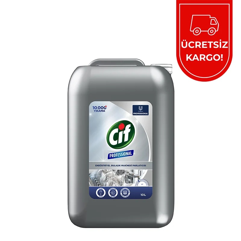 Cif Professional Endüstriyel Bulaşık Makinesi Parlatıcısı 10L Ücretsiz Kargo - 1