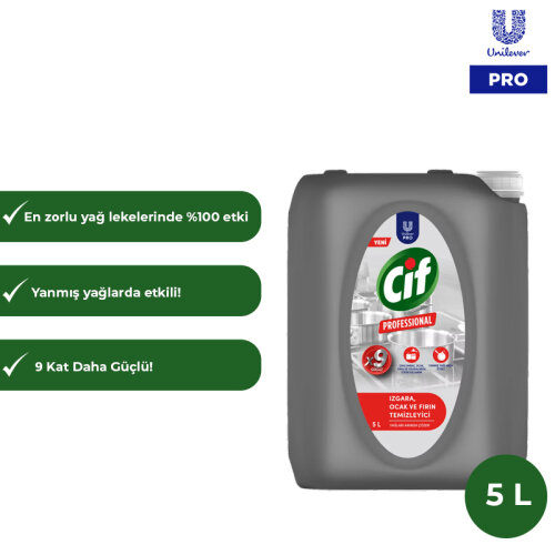 Cif Professional Fırın Ocak Izgara Temizleyici 5 L - CİF