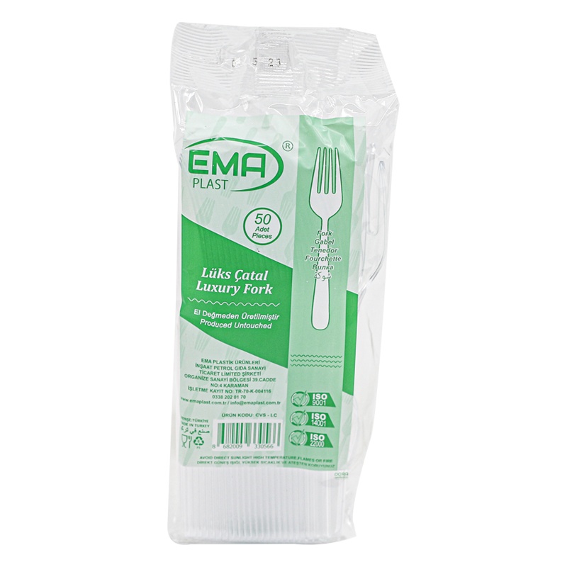 Cvs Lüx Plastik Çatal Şeffaf 50li - EMA