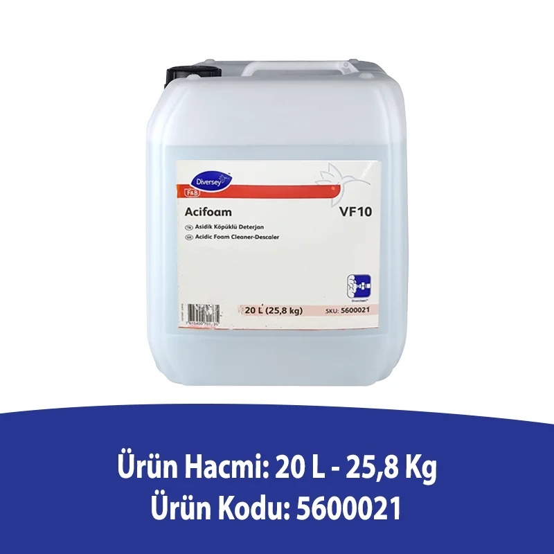 Diversey Acifoam VF10 Asidik Köpüklü Deterjan 20 L - DIVERSEY (1)