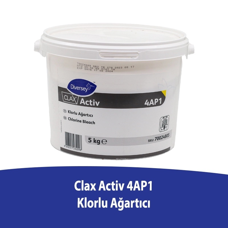 Diversey Clax Activ 4AP1 Klorlu Ağartıcı 5 Kg - DIVERSEY
