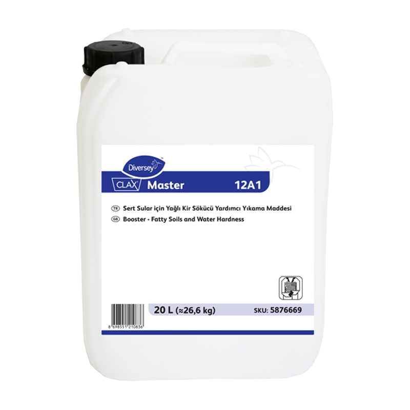 Diversey Clax Master 12A1 Sert Sular İçin Yağ ve Kir Sökücü 20L - 3