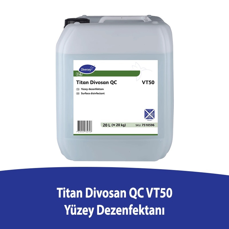 Diversey Divosan QC VT50 Açık Alan Yüzey Dezenfektanı 20L - DIVERSEY