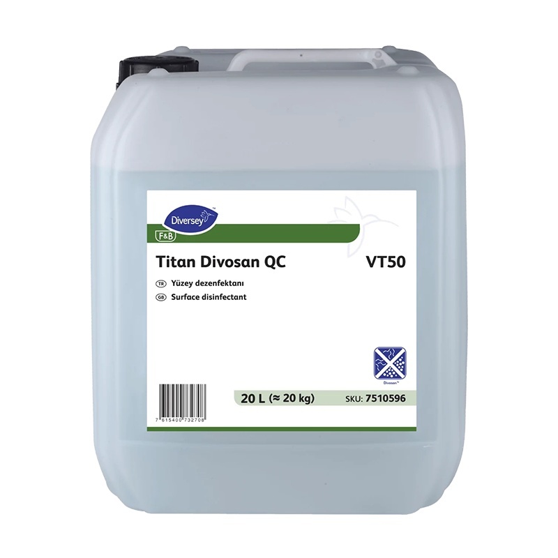 Diversey Divosan QC VT50 Açık Alan Yüzey Dezenfektanı 20L - 3