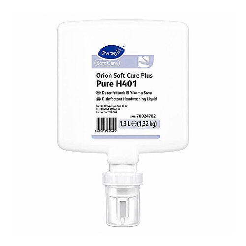 Diversey Orion Soft Care Plus Pure H401 Dezenfektanlı El Yıkama Sıvısı 1,3 Litre - Diversey