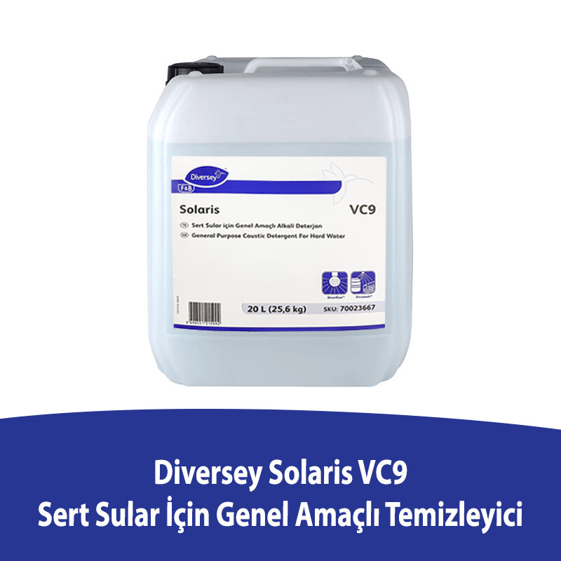 Diversey Solaris VC9 Sert Sular İçin Genel Amaçlı Temizleyici 20 Litre - 1