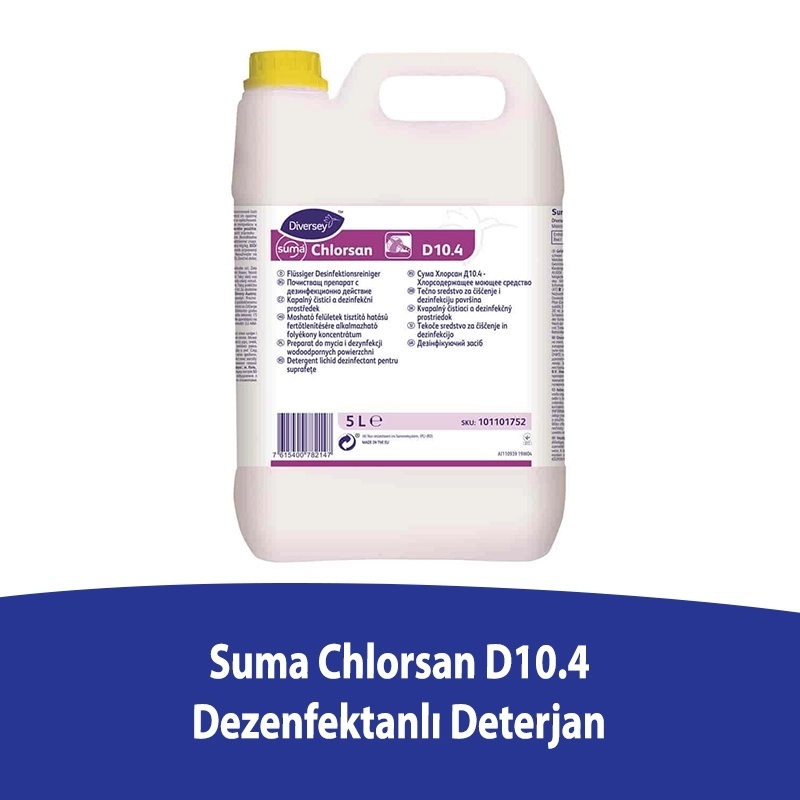 Diversey Suma Chlorsan D10.4 Dezenfektanlı Deterjan 5 L - DIVERSEY