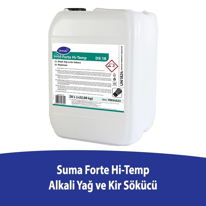 Diversey Suma Forte Hi-Temp Alkali Kir ve Yağ Çözücü 20 L - DIVERSEY