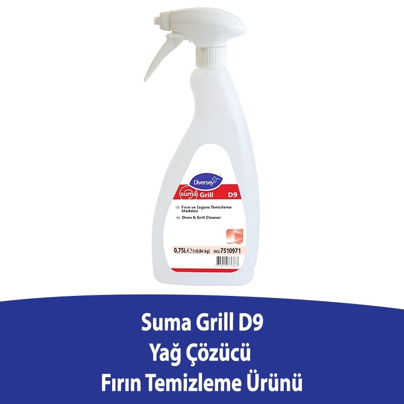 Diversey Suma Grill D9 Yağ Çözücü 750 Ml - 1