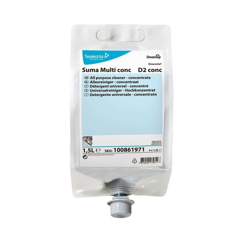 Diversey Suma Multi Conc D2 Konsantre Genel Temizlik Ürünü 1,5 L - 3
