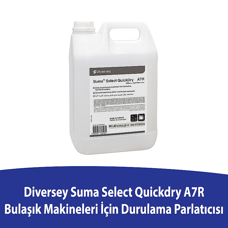 Diversey Suma Select Quickdry Konsantre Bulaşık Makine Parlatıcısı 20 L - 1