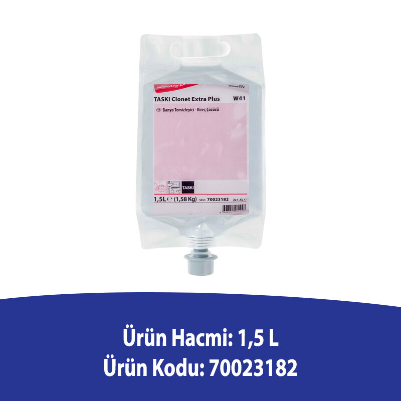 Diversey Taski Clonet Extra Plus W41 Banyo Temizleyici ve Kireç Çözücü 1,5 L - 2