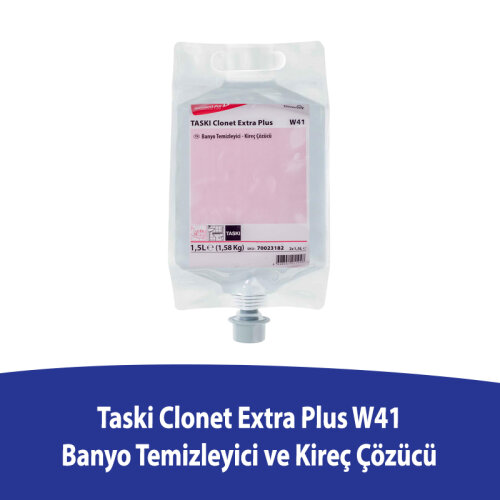 Diversey Taski Clonet Extra Plus W41 Banyo Temizleyici ve Kireç Çözücü 1,5 L - DIVERSEY