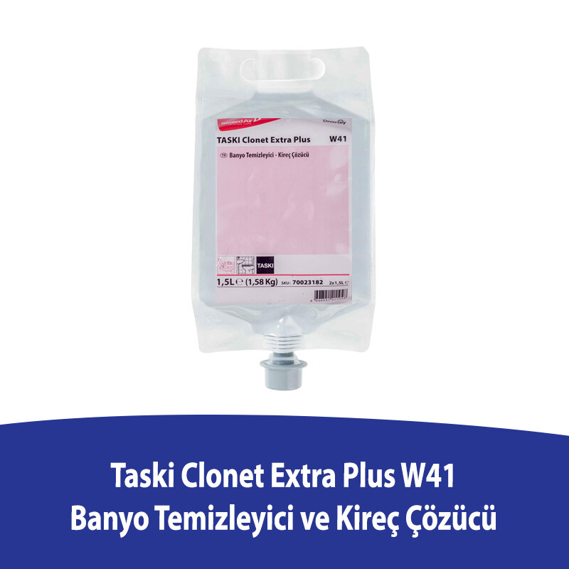 Diversey Taski Clonet Extra Plus W41 Banyo Temizleyici ve Kireç Çözücü 1,5 L - 1