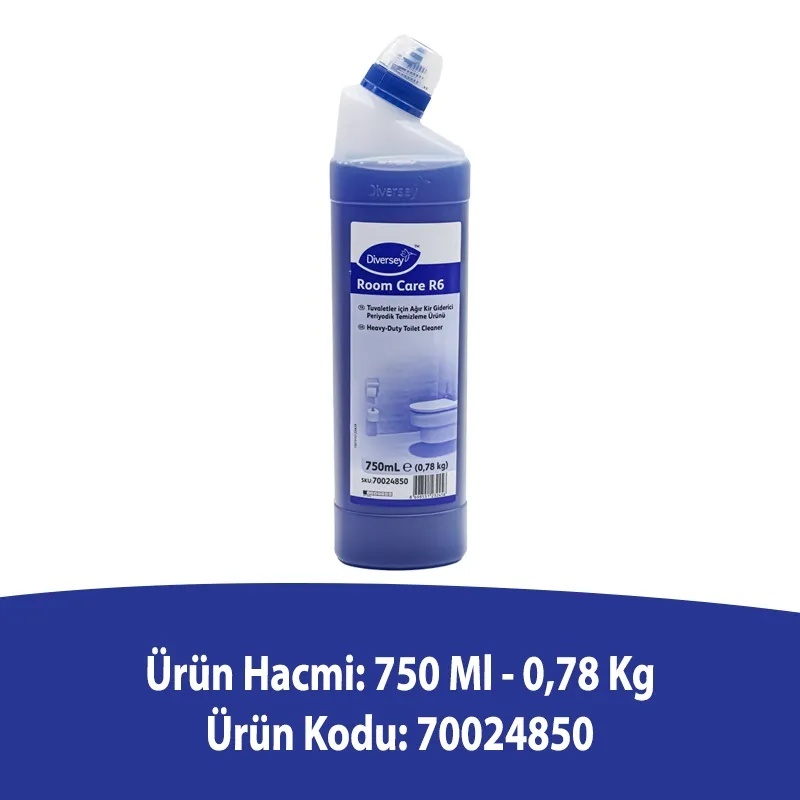 Diversey Taski Room Care R6 Ağır Kirler İçin Klozet Temizlik Ürünü 750 ML - DIVERSEY (1)