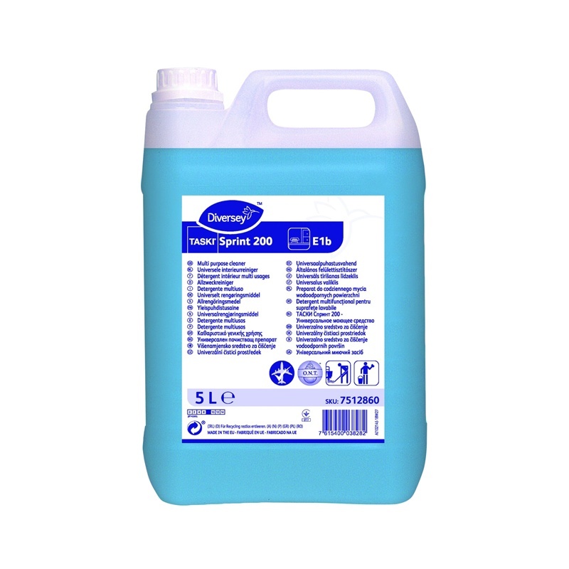Diversey Taski Sprint 200 E1B Genel Amaçlı Yüzey Temizlik Ürünü 5 L - 4,95 Kg - DIVERSEY