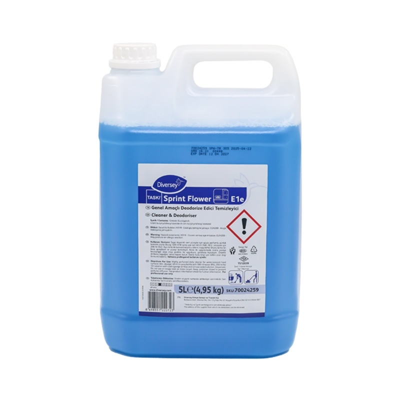 Diversey Taski Sprint Flower E1E Kalıcı Parfümlü Yüzey Temizleyici 5 L - 3