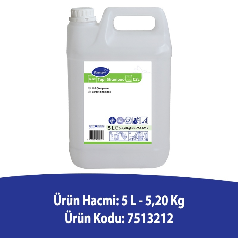 Diversey Taski Tapi Shampoo C2c Halı Yıkama Şampuanı 5 L - DIVERSEY (1)