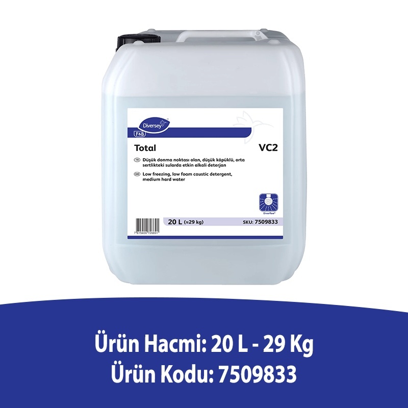 Diversey Total VC2 Alkali Deterjan 20L - 2