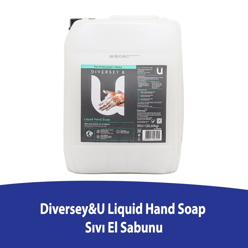 Diversey & U Liquid Hand Soap Sıvı El Sabunu 20 Litre - 1