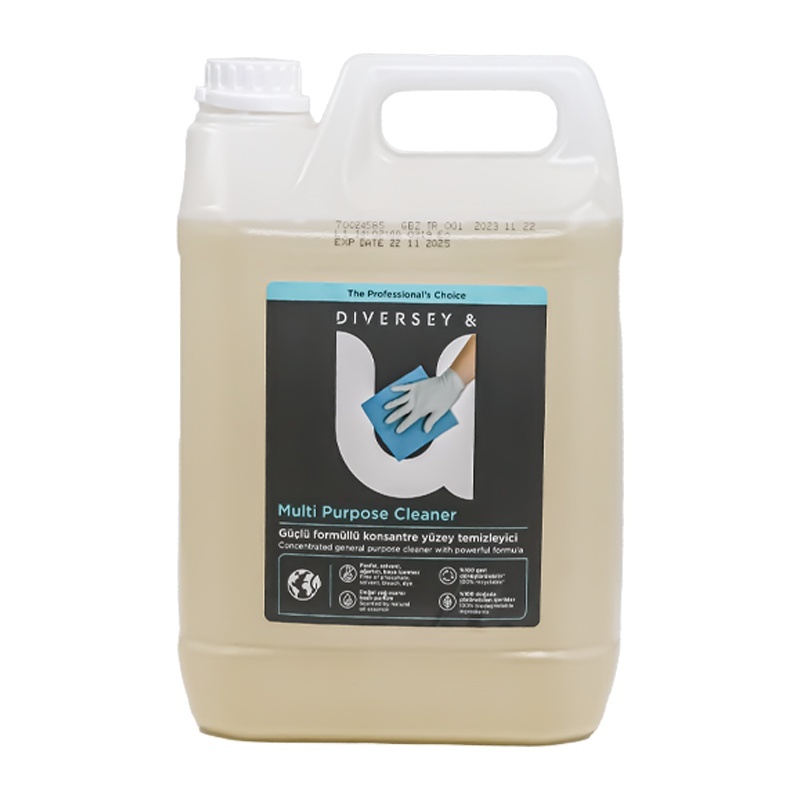 Diversey & U Multi Purpose Cleaner Konsantre Yüzey Temizleyici 5 L - 3