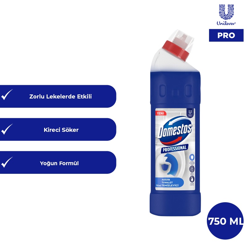 Domestos Professional Tuvalet Temizleyici 750 Ml U Pro Wc Temizleyici - 1