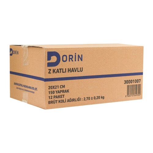 Dorin Dispenser Z Katlı Havlu 150 Li 12 Paket 150x12 - 3
