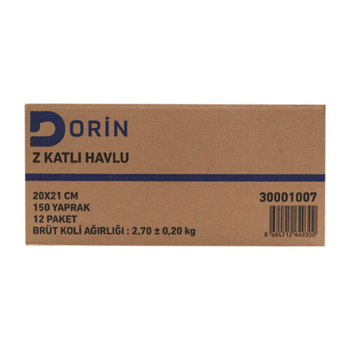 Dorin Dispenser Z Katlı Havlu 150 Li 12 Paket 150x12 - 5