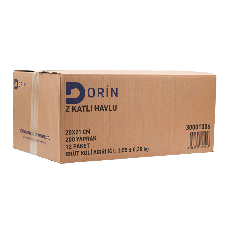Dorin Dispenser Z Katlı Havlu 200 Lü 12 Paket 200x12 - 3