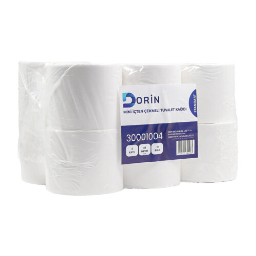 Dorin Mini İçten Çekmeli Tuvalet Kağıdı 4 Kg 12 Li - DORİN (1)