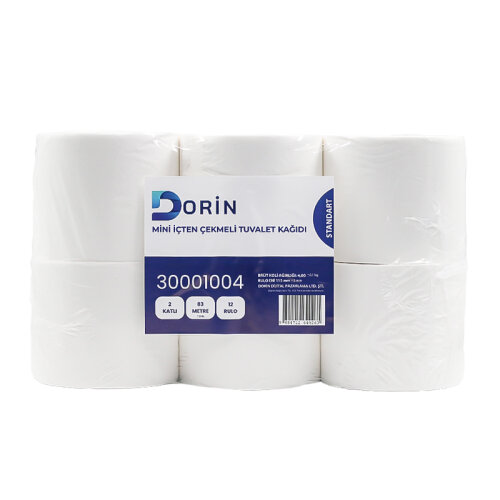 Dorin Mini İçten Çekmeli Tuvalet Kağıdı 4 Kg 12 Li - 3