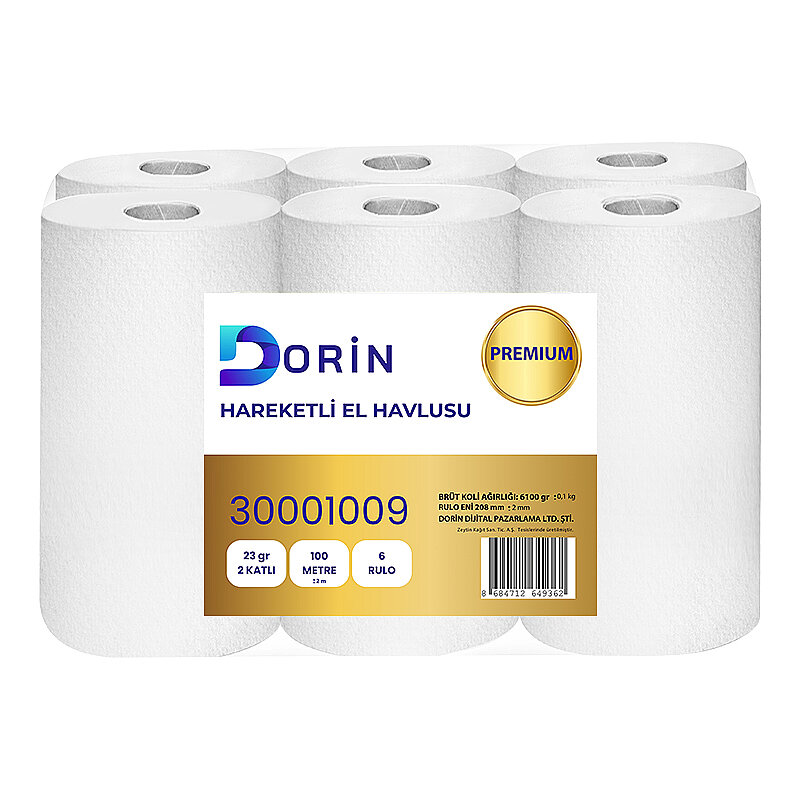 Dorin Premium Hareketli Havlu 100 Metre 6 Rulo - 1