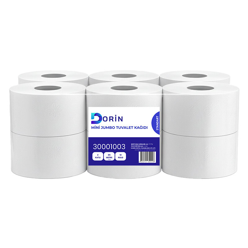 Dorin Standart Mini Jumbo Tuvalet Kağıdı 12 Li 3.5 Kg - 1