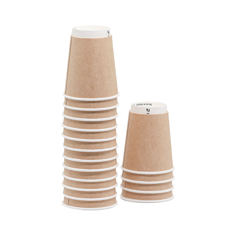 Double Wall Karton Bardak 8 Oz Kraft Karton Bardak 1000 Li - 3